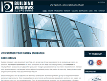 Tablet Screenshot of buildingwindows.be